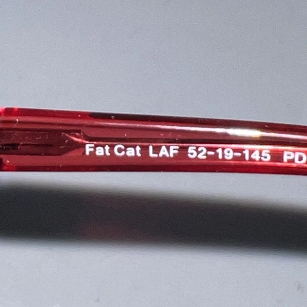 Prive Revaux The Fat Cat LAF Red Readers 52 19 145 PD62 +/- 1mm +3.50 CAT.0‎ EUC